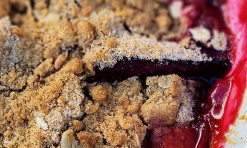Apple Rhubarb Crumble