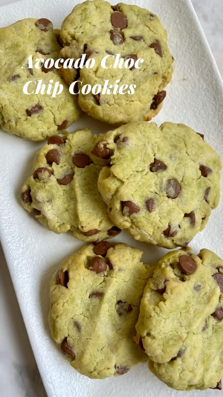 Avocado Choco Chips Cookies