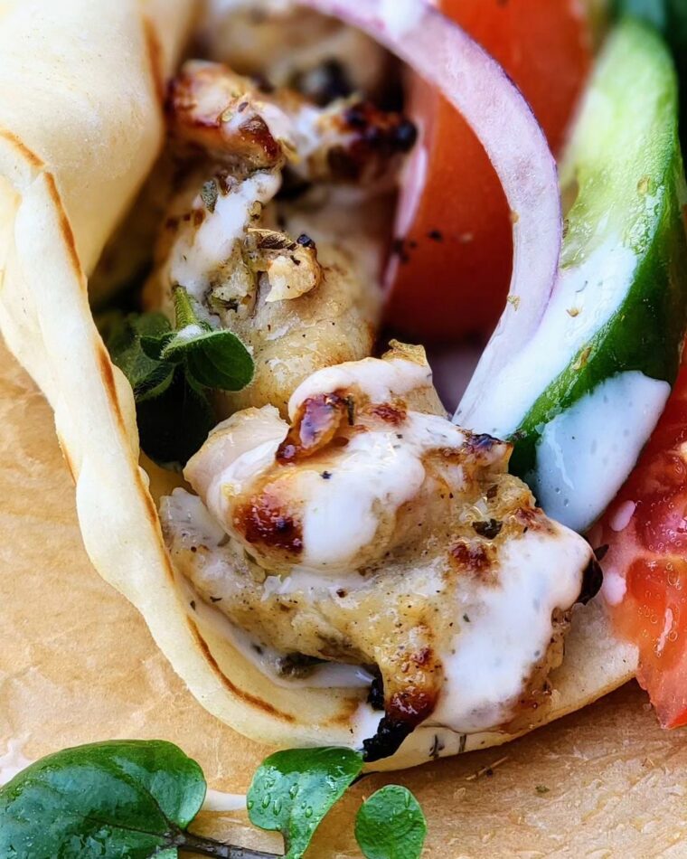Chicken Souvlaki Wraps