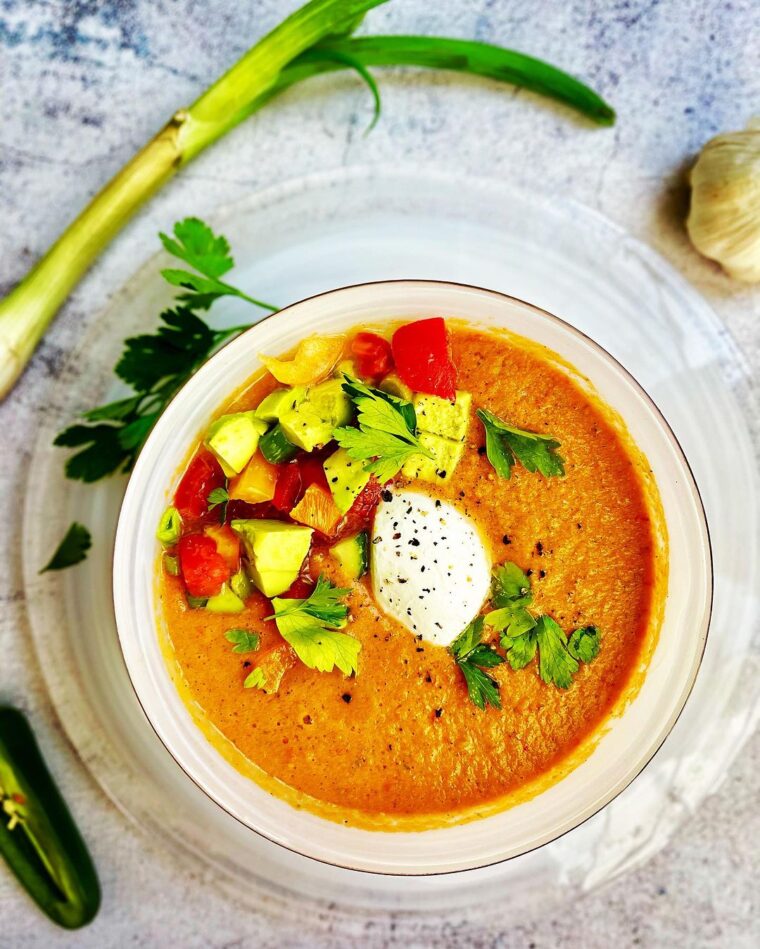 Chilled Watermelon & Tomato Gazpacho