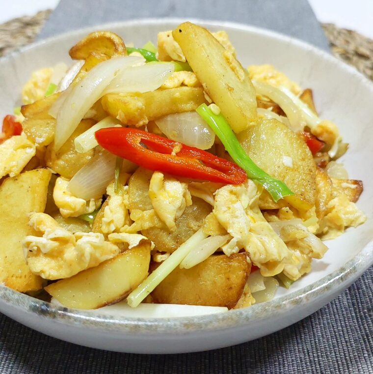 Fried Potato Onion & Eggs