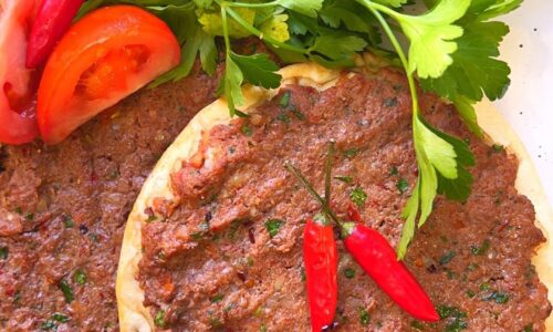 Sfiha On Pitta Bread - Food Recipes dari Beef