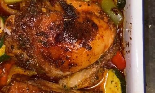 Honey And Peri Peri Chicken Tray Bake