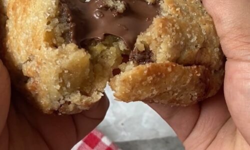 Nutella Stuffed Air Fried Cookies