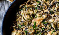 One Pan Chicken With Mushrooms