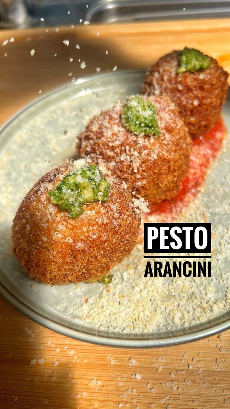 Pesto Arancini Balls