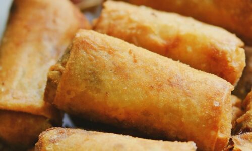 Pisang Coklat Keju / Fried Choco Banana Spring Rolls