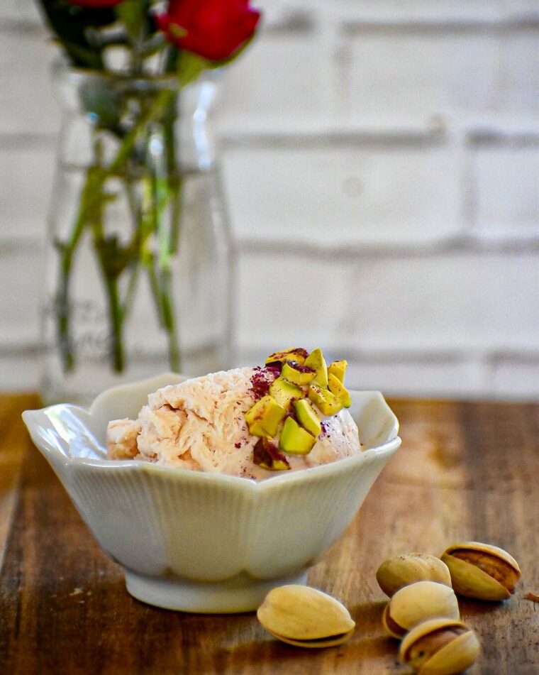 Rose Pistachio Ice Cream