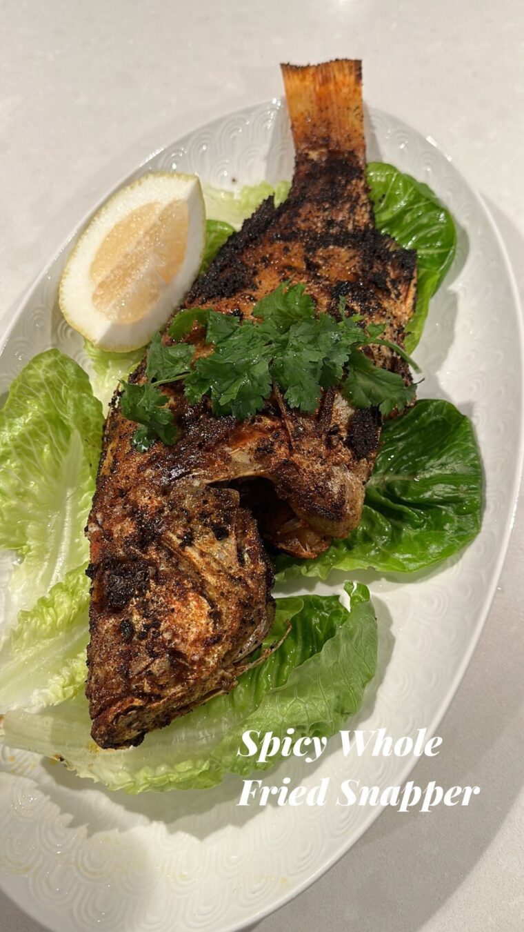 Spicy Whole Fried Snapper