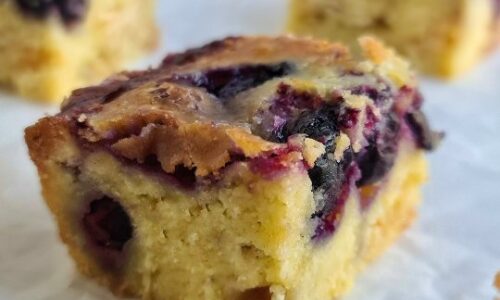 Blueberry & White Chocolate Blondies