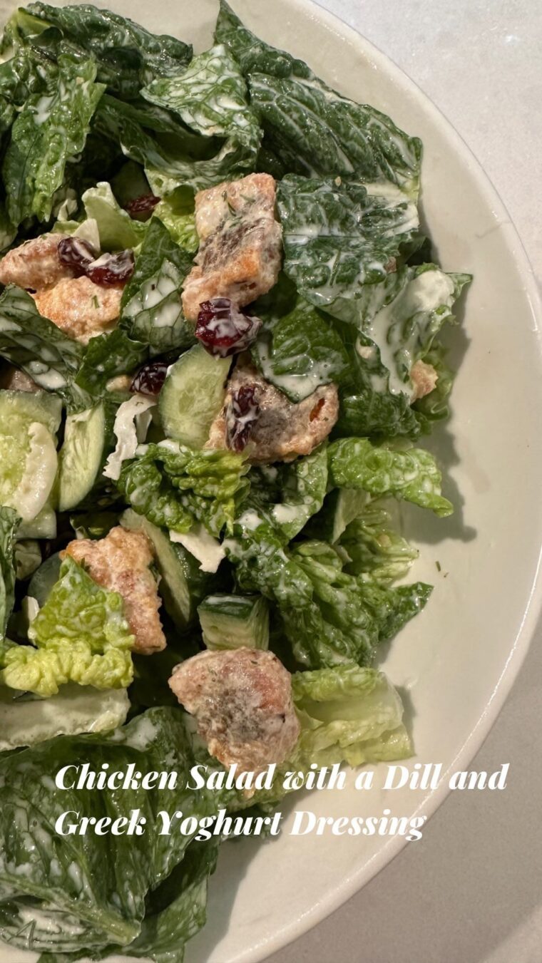 Chicken Salad With Dill And Yoghurt Dressing