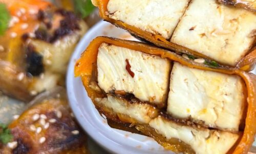 Chilli Halloumi Tofu Summer Roll