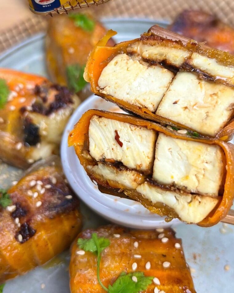 Chilli Halloumi Tofu Summer Roll