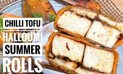 Chilli Halloumi Tofu Summer Rolls
