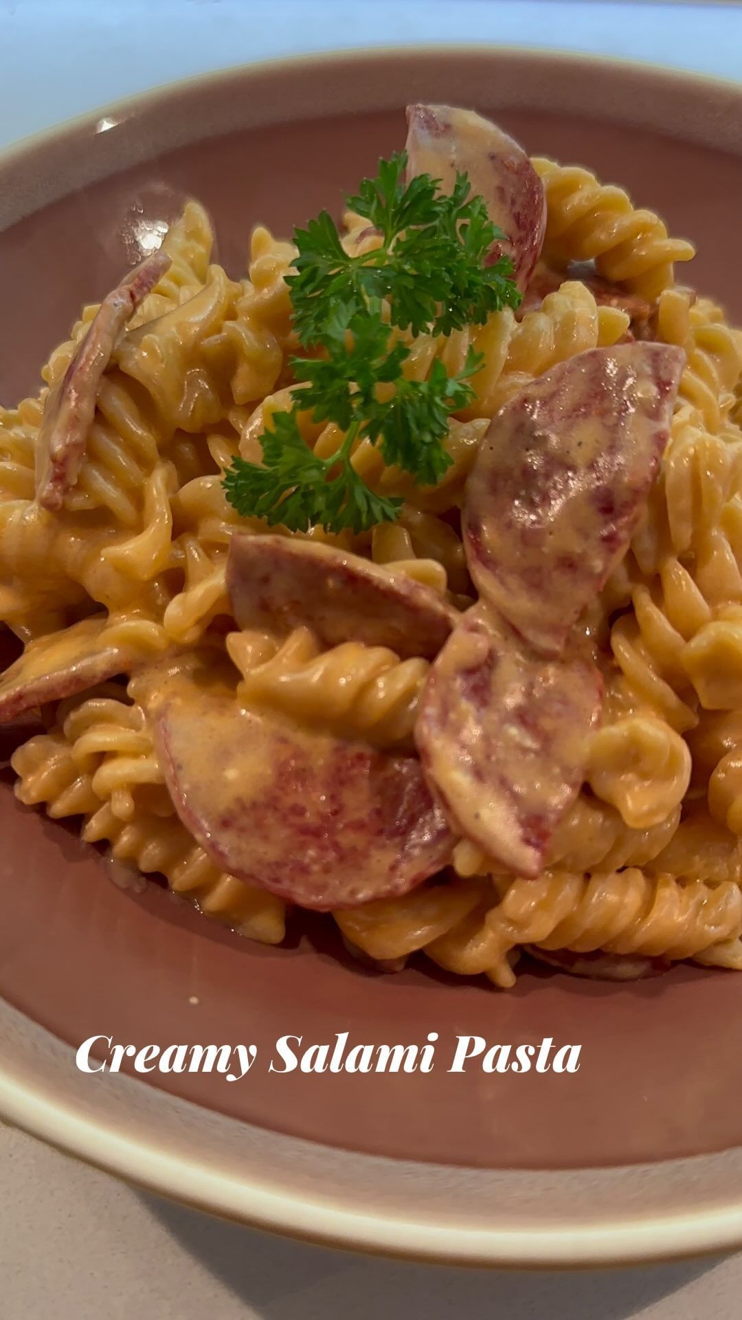 Creamy Salami Pasta from katz__kitchen