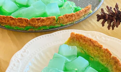 Pandan Nata De Coco Tart