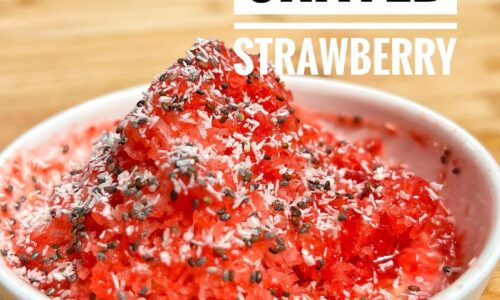 Shaved Strawberry With Protein Yogurt