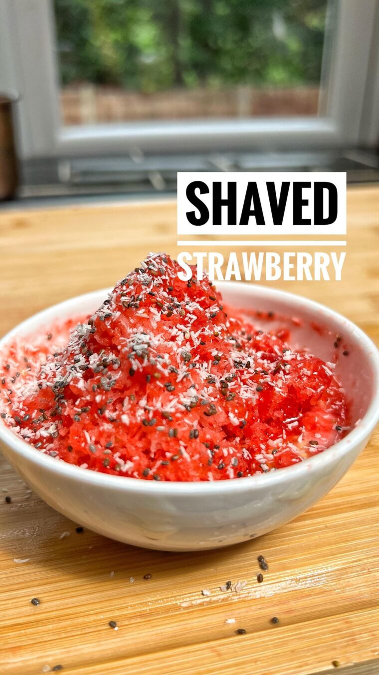 Shaved Strawberry With Protein Yogurt