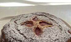 Sweet Strawberries Yoghurt  Cake