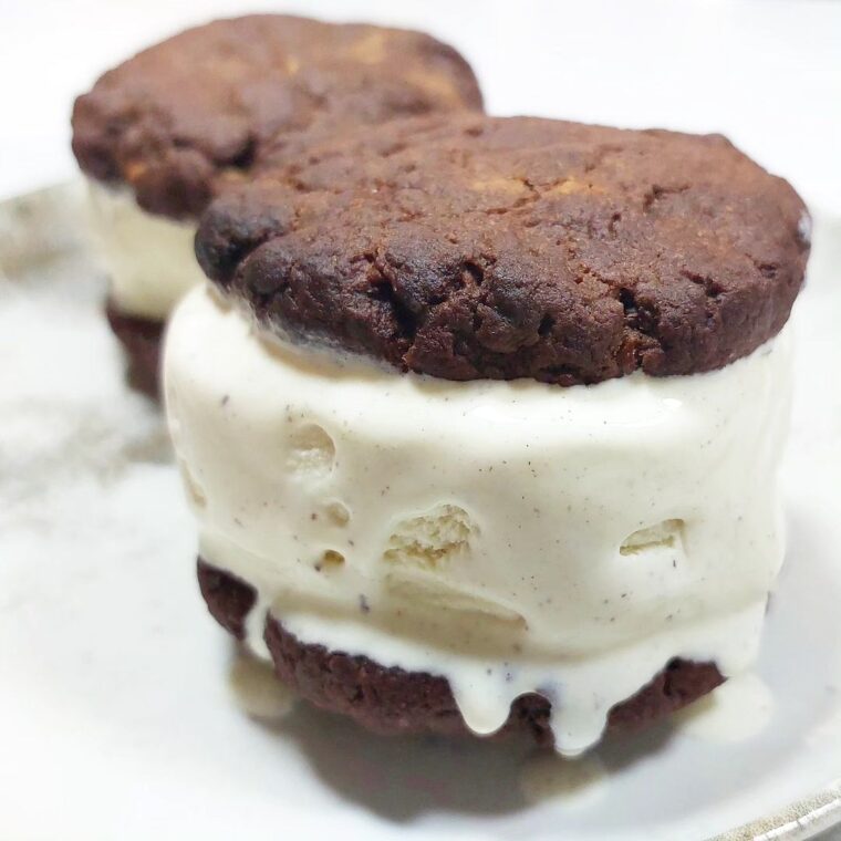 Triple Chocolate Ice Cream Sandwich