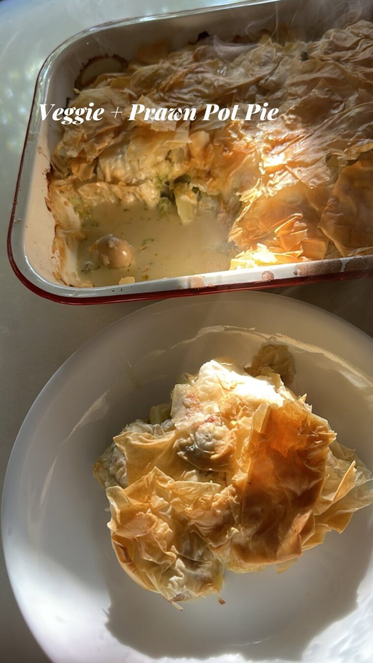 Veggie Prawn Pot Pie