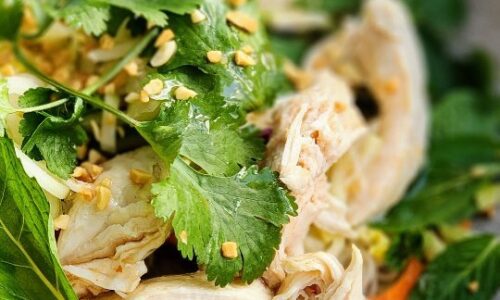 Vietnamese Chicken Salad With Nuoc Cham Dressing