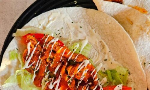 10 Minute Microwave Chicken Wraps