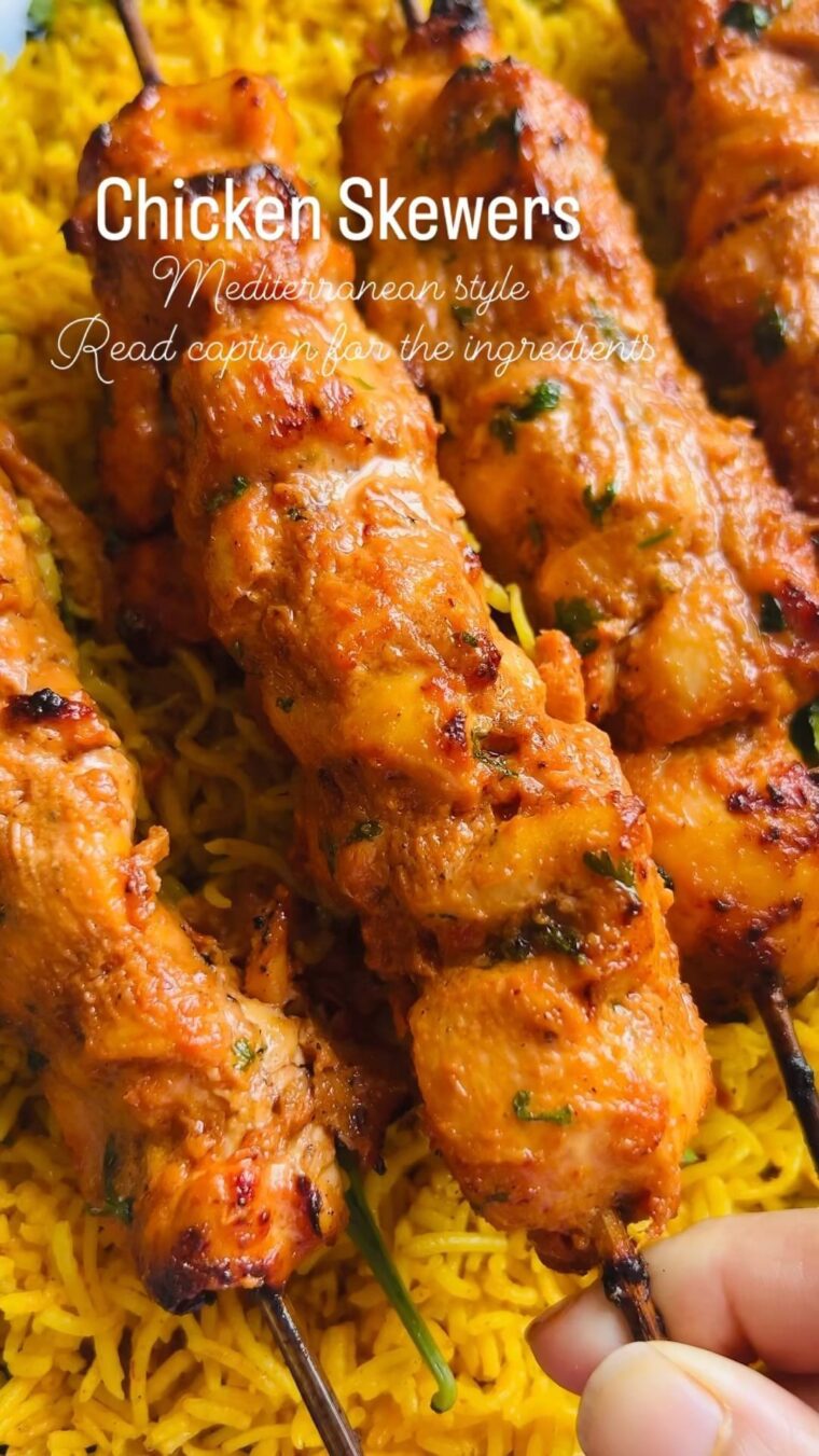 Mediterranean Style Chicken Skewers
