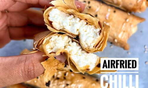 Airfried Chilli Honey Feta Rolls