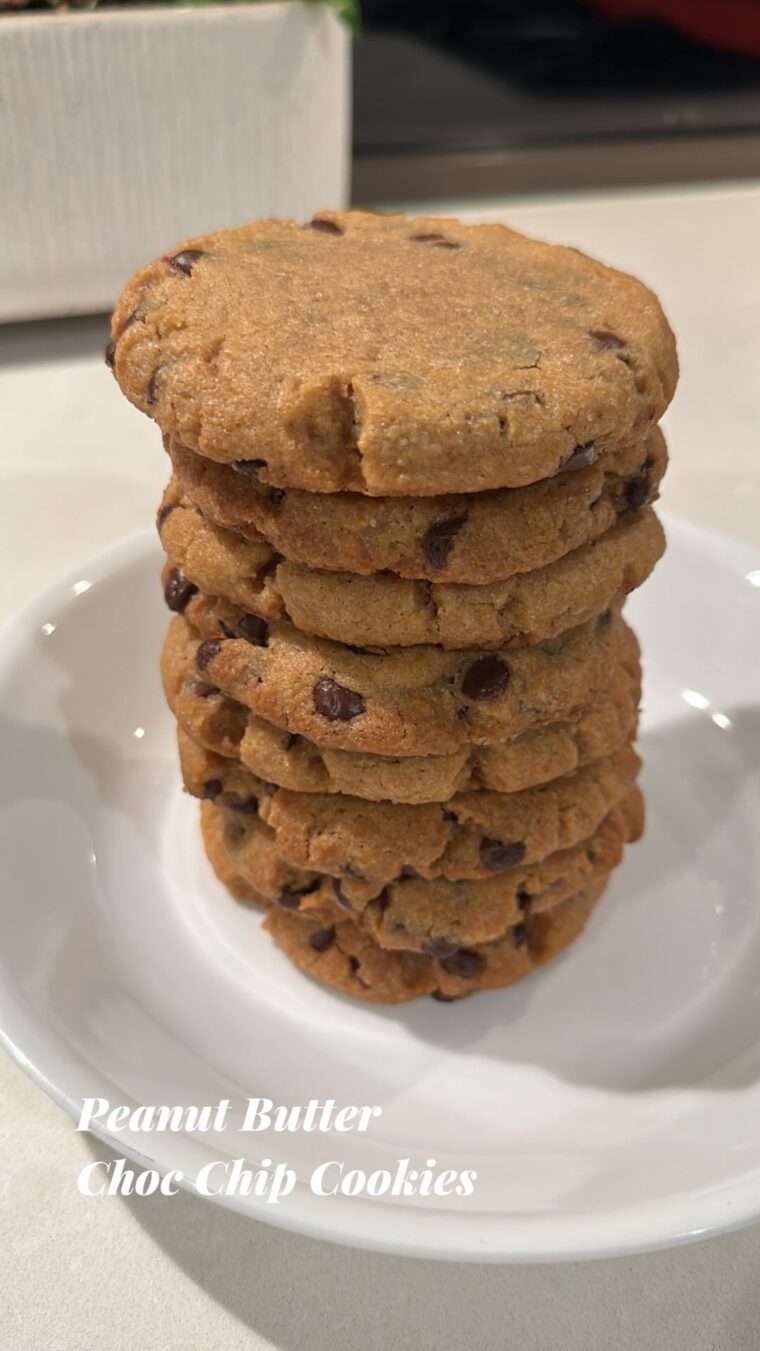 Peanut Butter Choc Chip Cookies