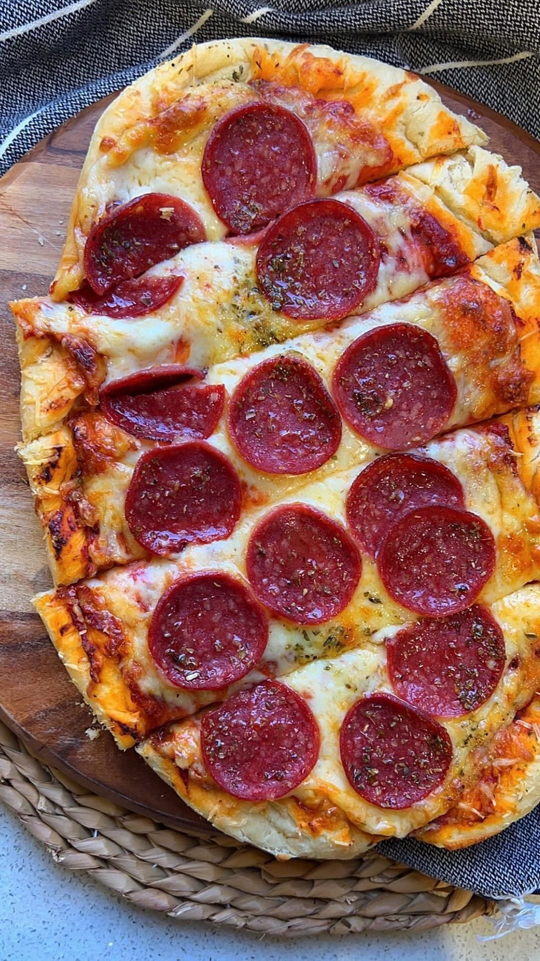 Pepperoni Cheese Pizza From Saharskitchen 