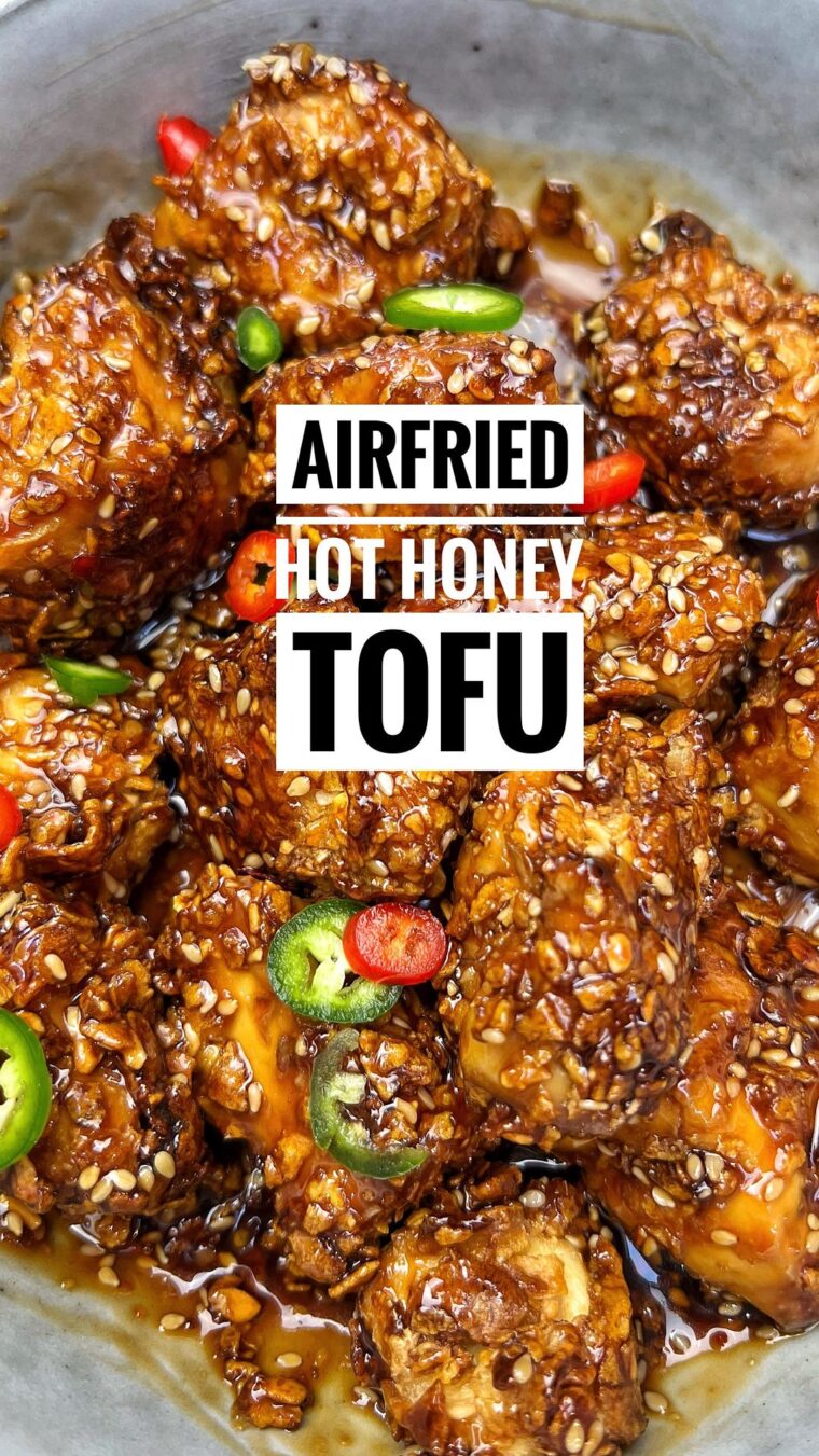 15 Minute Airfried Hot Honey Tofu
