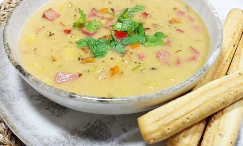Creamy Potato Soup With Chicken Ham