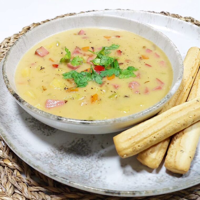 Creamy Potato Soup With Chicken Ham
