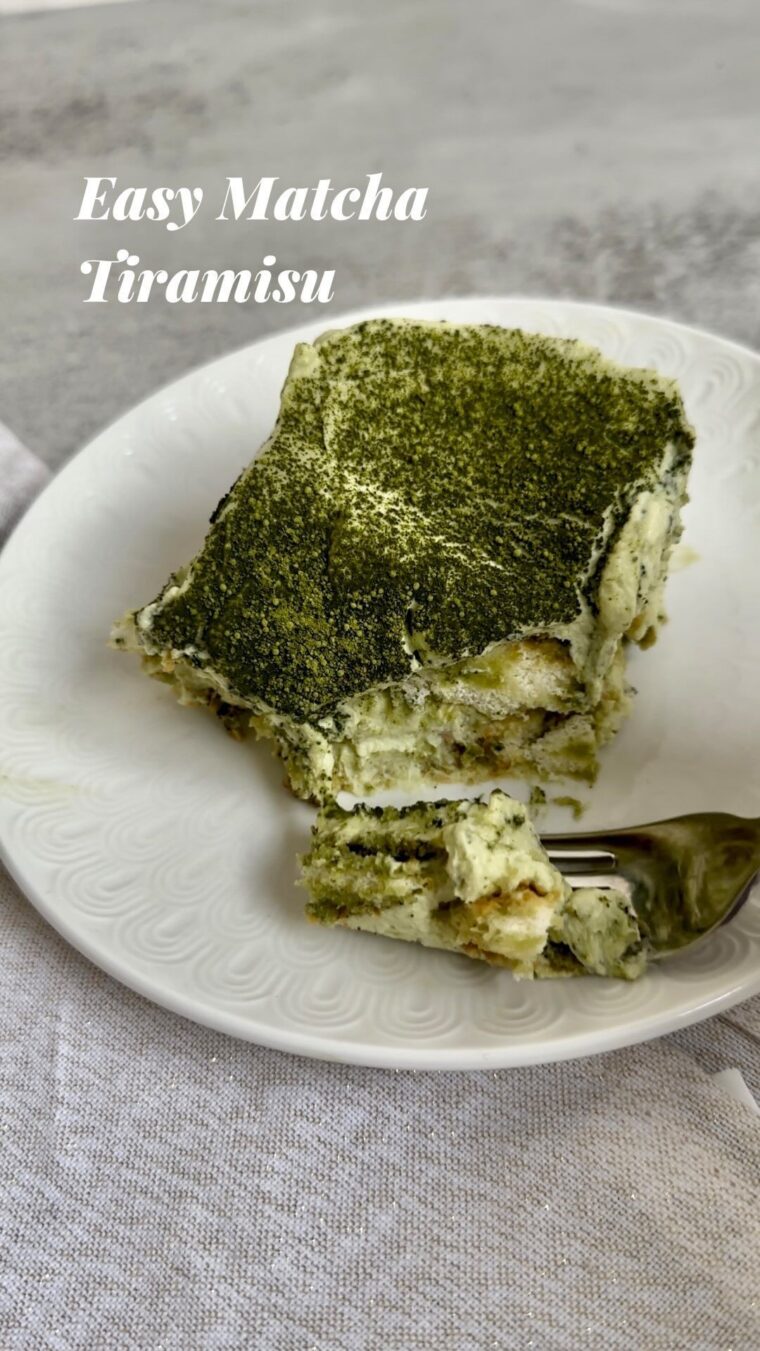 Easy Matcha Tiramisu