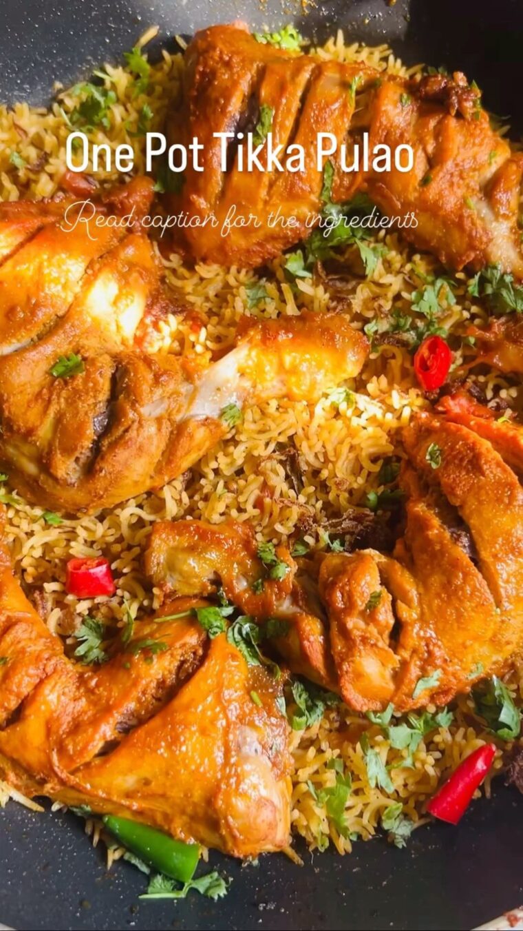 One Pot Chicken Tikka Pulao