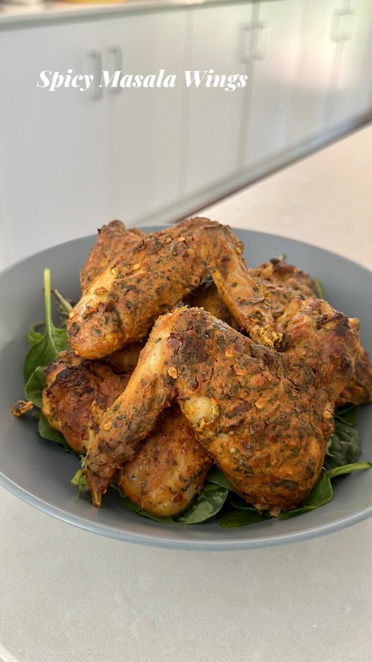 Oven Baked Masala Chicken Wings