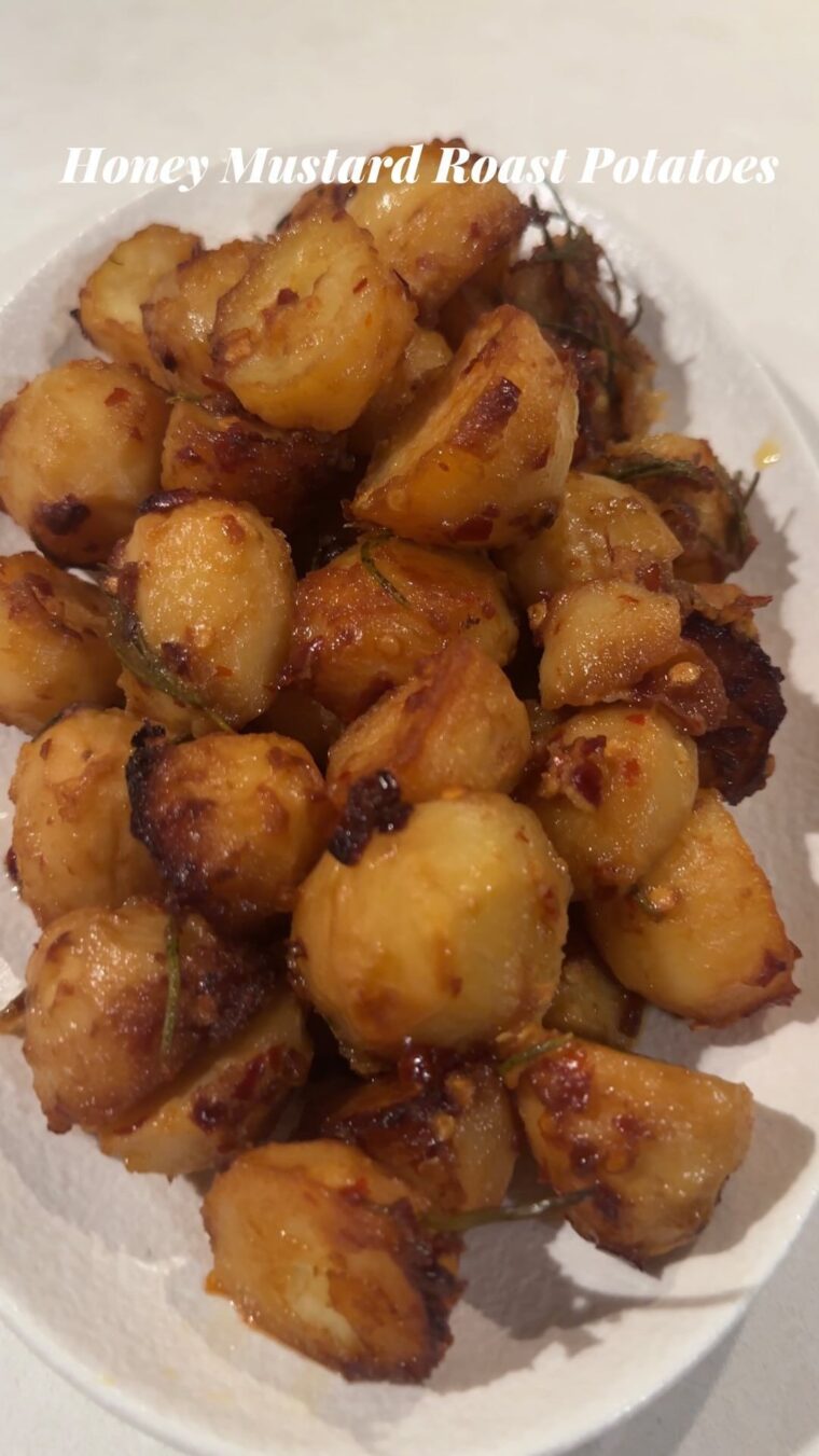 Honey Mustard Roast Potatoes