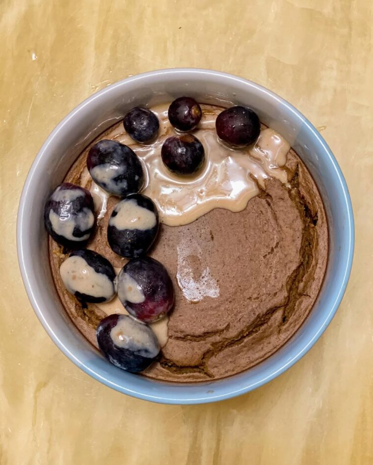 Mocha Grapes Baked Oats