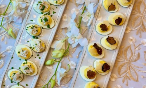 Parmesan And Truffle Deviled Eggs - Snacks & Sweets Recipes dari Lemon