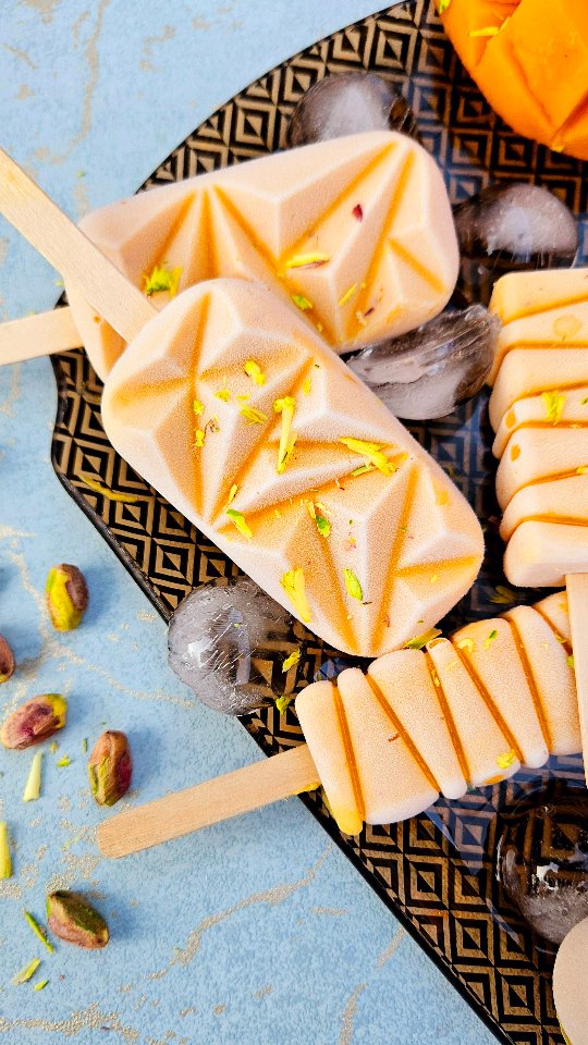 Sugar Free Mango Popsicles