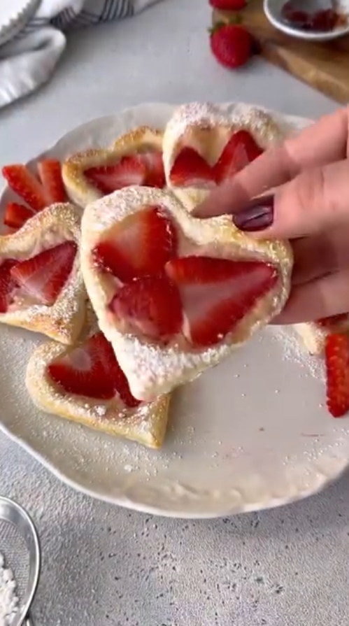 Strawberry And Cream Pastries