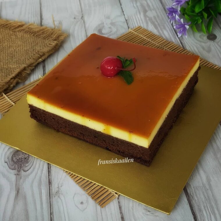 Resep Caramel Chocolate Cheescake Dari fransiskaailen