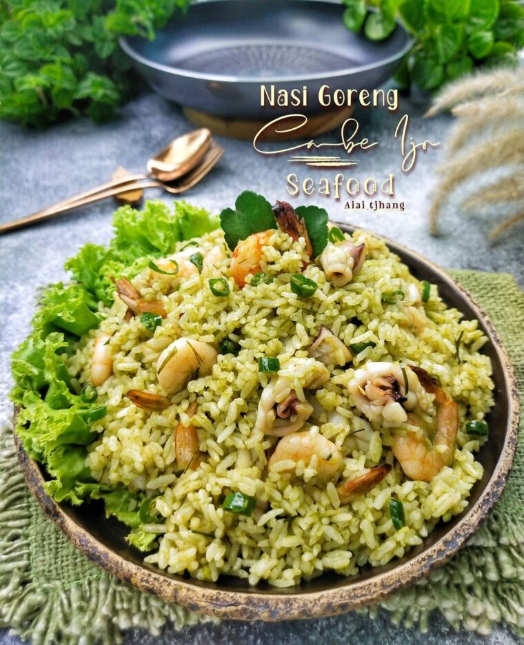 Resep Nasi Goreng Cabe Ijo Seafood Dari aiai_tjhang.kitchen