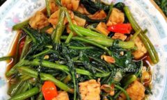 Resep Tumis Kangkung Pedas Dari mela.wati