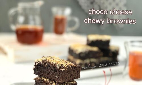 Choco Cheese Chewy Brownies