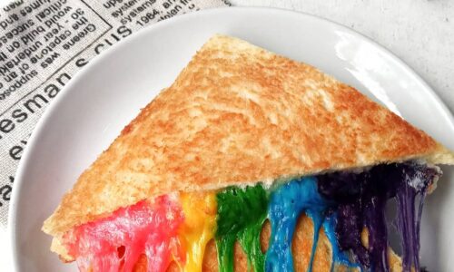 Rainbow Cheese Toast