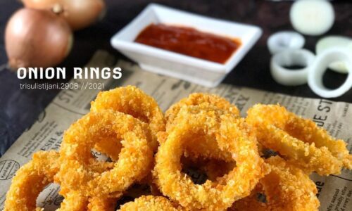 Onion Rings - Camilan dari Telur dan Tepung Maizena