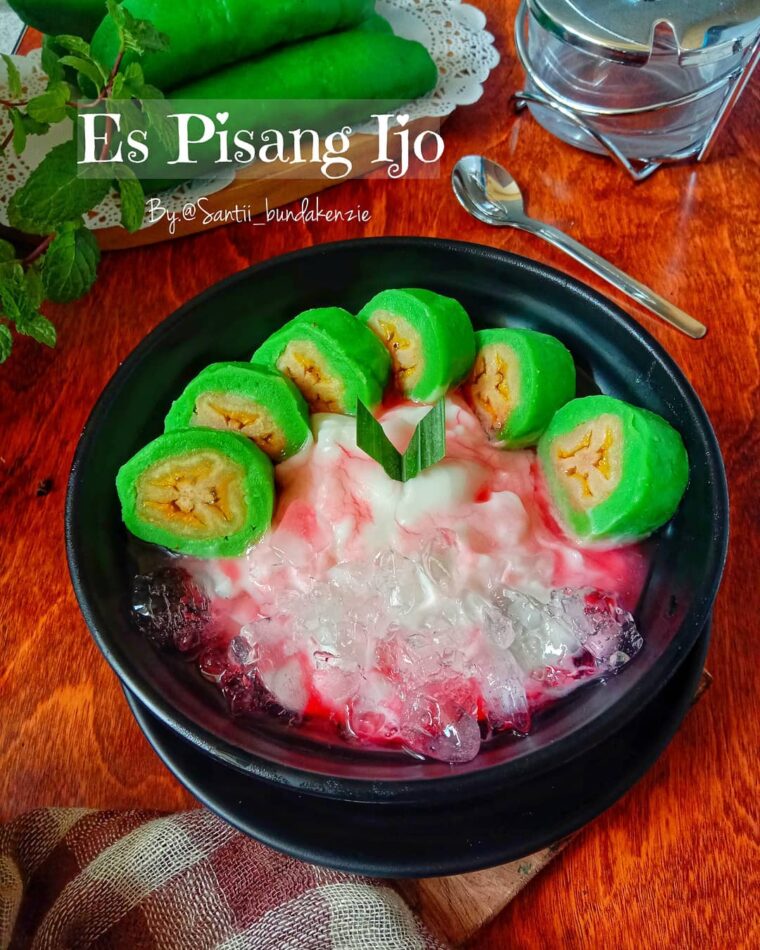 Resep Es Pisang Ijo Dari santii_bundakenzie