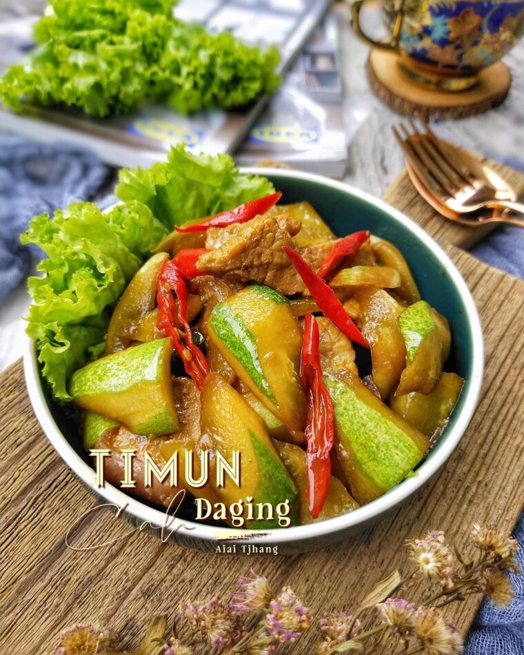 Resep Timun Cah Daging Dari aiai_tjhang.kitchen